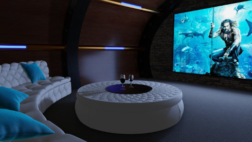 Create the room of your dreams for unforgettable experiences. Intended for an exclusive clientele, the Custom solution combines high technology and style to offer you a private cinema with a unique atmosphere. The only limit? Your imagination.